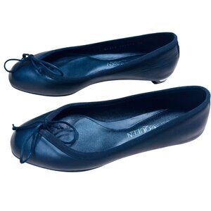 NWT Alexander McQueen Bow Ballet Flats Black/Gold EU 36 US 6 MSRP $890